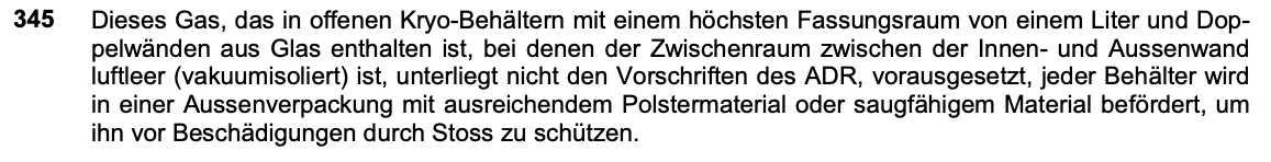 Originalauszug Sondervorschrift 345, ADR 2025 Band II, Seite 3.3-16
