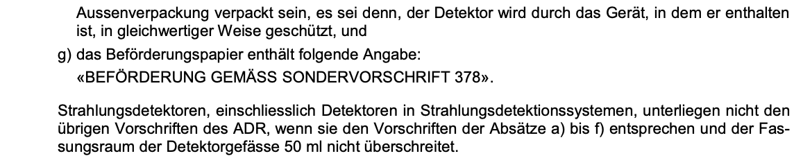 Originalauszug Sondervorschrift 378, ADR 2025 Band II, Seite 3.3-24