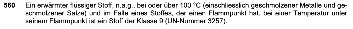 Originalauszug Sondervorschrift 560, ADR 2025 Band II, Seite 3.3-33
